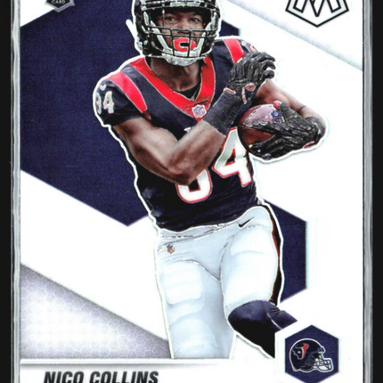 2021 Panini Mosaic - Rookies #330 Nico Collins (RC) Variation Silver