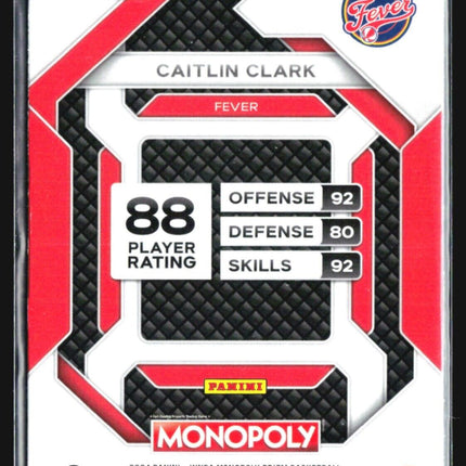 2024 Panini Prizm Monopoly Cailtin Clark Rc #WNBA27