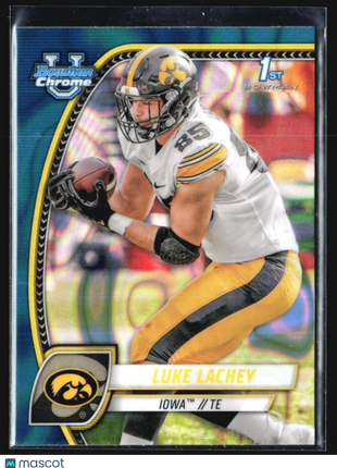 2024 Bowman University Chrome - #122 Luke Lachey (RC) 1st Teal Lava