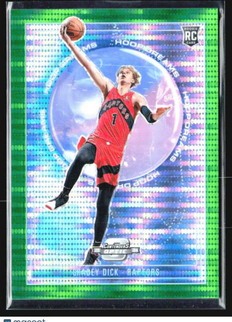 2023-24 Optic Contenders Hoop Dreams Gradey Dick Green Pulsar Rc /25 320