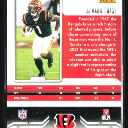 2021 Panini Playbook - Rookie #105 Ja'Marr Chase (RC)
