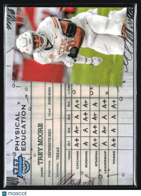 2024 Bowman University Chrome Trey Moore Physical Education #PE-20