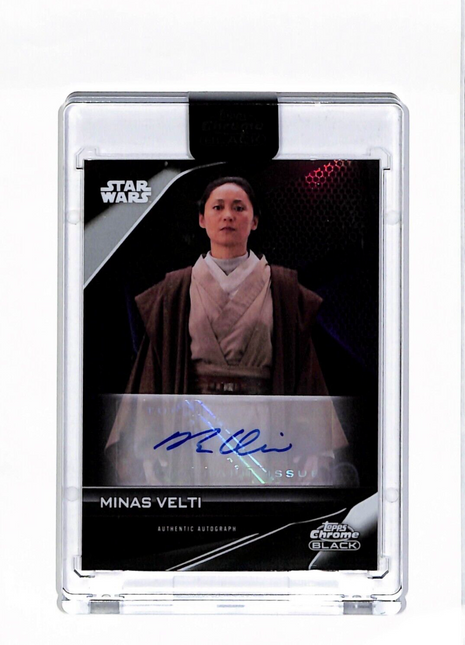 2023 Topps Chrome Black Star Wars Ming Qiu as Minas Velti Auto #A-QI
