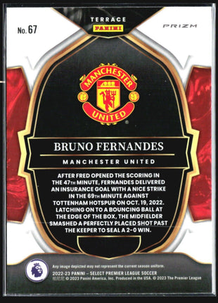 2022-23 Panini Select Bruno Fernandes Pink Ice #67