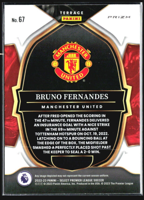 2022-23 Panini Select Bruno Fernandes Pink Ice #67