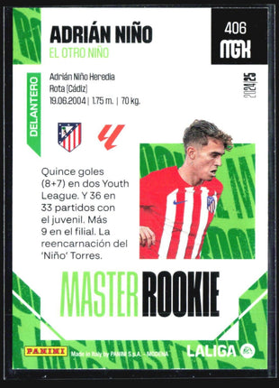 2024-25 Panini Megacrack Adrian Nino Master Rookie #406