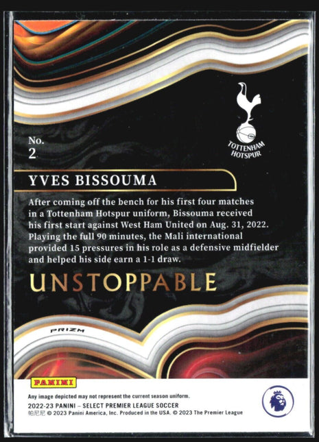 2022-23 Panini Select Yves Bissouma Unstoppabel #2