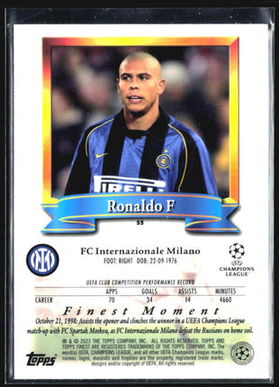 2022-23 Topps Finest Flashback Ronaldo Finest Moment