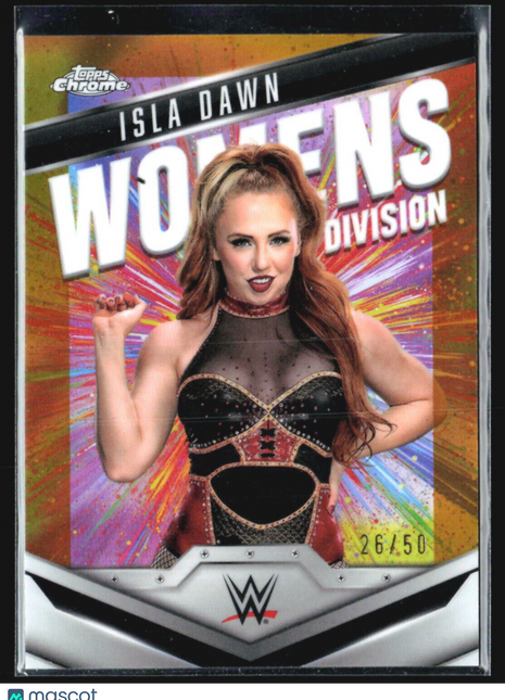 2025 Topps Chrome WWE Isla Dawn Women's Division Gold /50 #WD-ISL