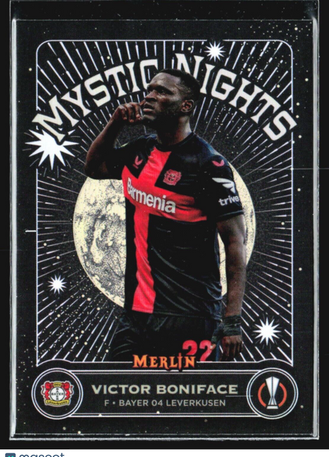 2023-24 Topps Merlin UEFA Club Mystic Nights #MN-12 Victor Boniface