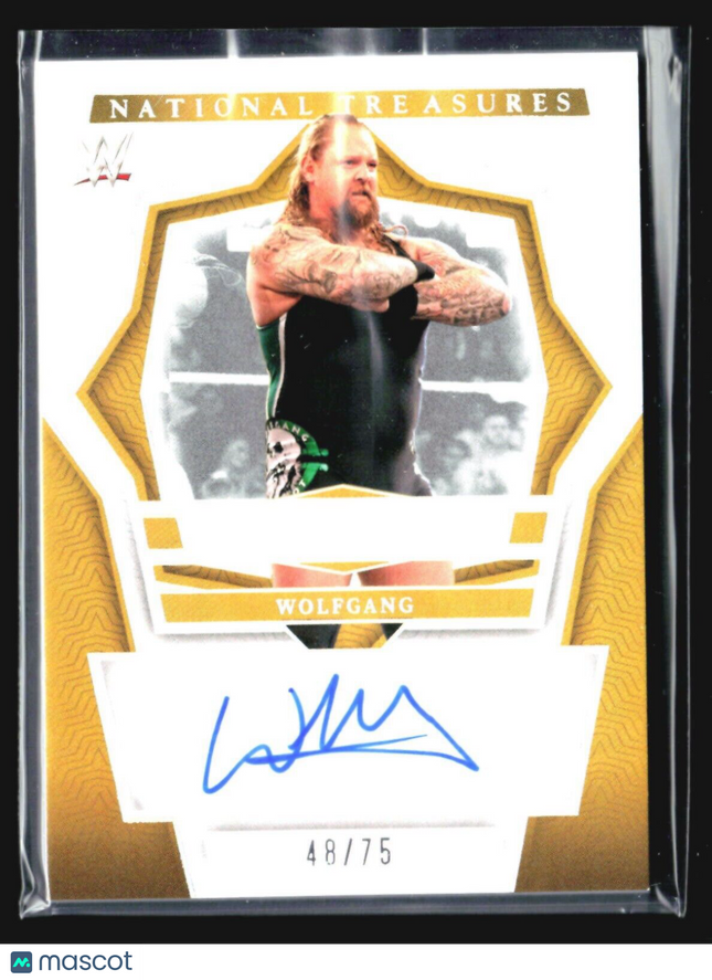 2024 Panini National Treasures WWE - Definitive Ink #DK-WFG Wolfgang /75