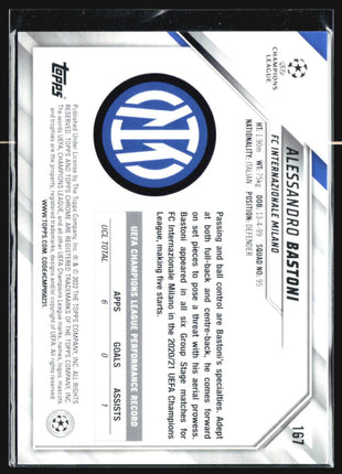2021-22 Topps Chrome Alessandro Bastoni Speckle #167