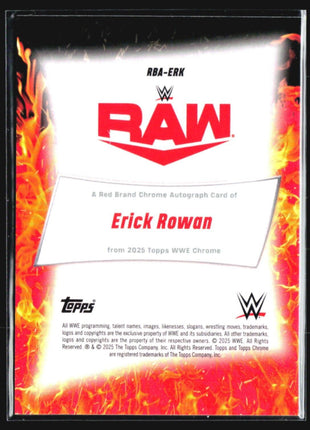 2025 Topps Chrome WWE Erick Rowan Gold Refractor Auto /50