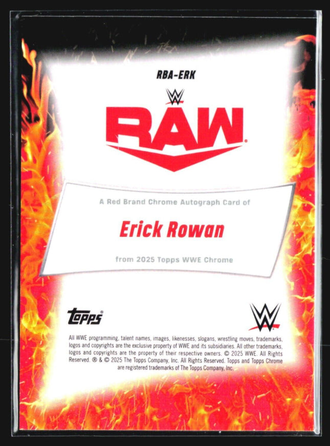 2025 Topps Chrome WWE Erick Rowan Gold Refractor Auto /50