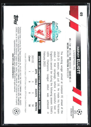 2022-23 Topps Harvey Elliot #49 Foil