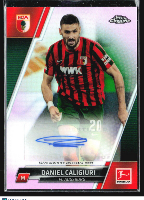 2021-22 Topps Chrome Bundesliga - Chrome Auto #BCA-DC Daniel Caligiuri /75