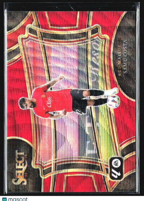 2023-24 Panini Select La Liga - Terrace Red Wave Prizm #56 Samu Costa /65