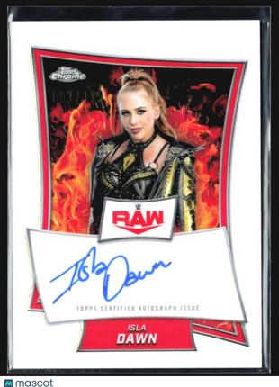 2025 Topps Chrome Isla Dawn WWE Refractor Auto /175