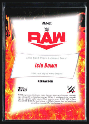2025 Topps Chrome Isla Dawn WWE Refractor Auto /175