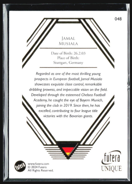 2024 Futera Unique Soccer Jamal Musiala #048