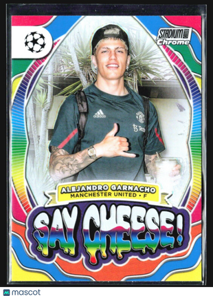 2023-24 Stadium Chrome Say Cheese Alejandro Garnacho #SC-AG