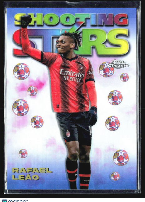 2023-24 Topps Chrome Shooting Stars Rafael Leao Refractor #98-1