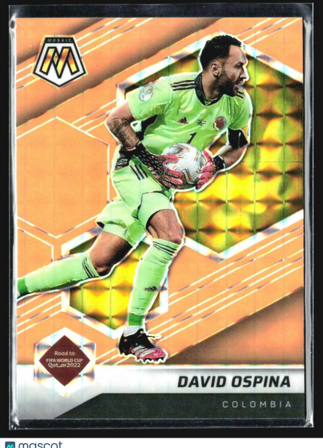 2021-22 Panini Mosaic David Ospina Neon Orange #181