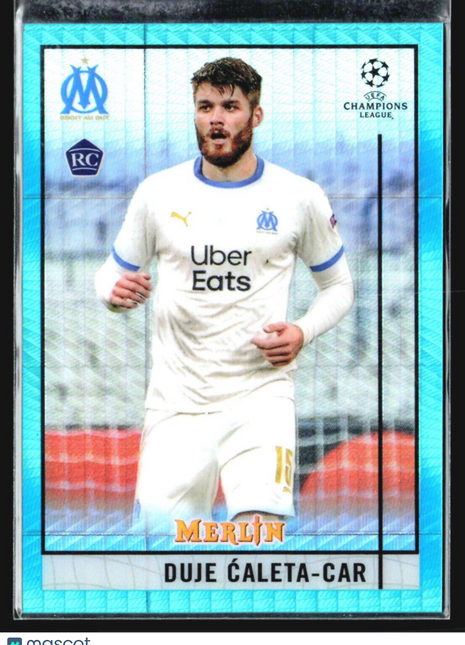 2020-21 Topps Merlin Duje Caleta-Car Rc Teal #55