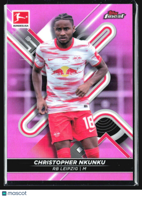 2021-22 Topps Finest Bundesliga - #99 Christopher Nkunku Pink /300
