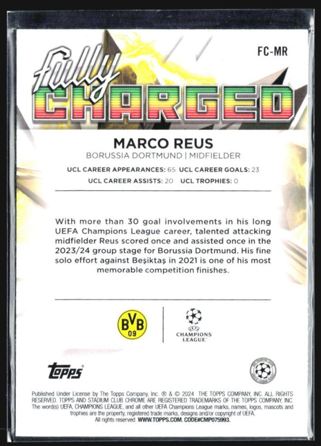 2023-24 Stadium Chrome Fully Charged Marco Reus #FC-MR
