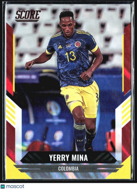 2021-22 Panini Score FIFA - #90 Yerry Mina Red