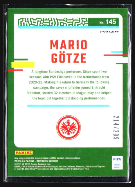 2023-24 Panini Optic Mario Gotze FIFA Red prizm /299 #145