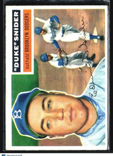 1956 Topps - Gray Back #150 Duke Snider