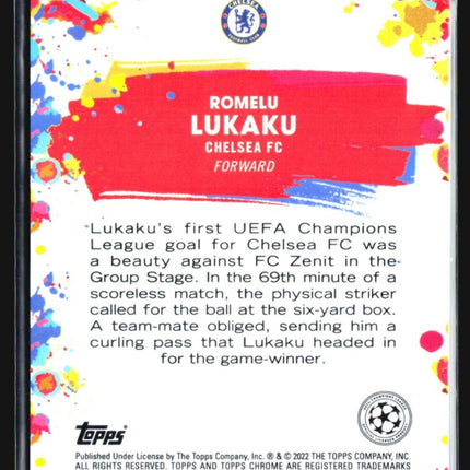 2021-22 Topps Chrome UCL - Golazo #G-7 Romelu Lukaku