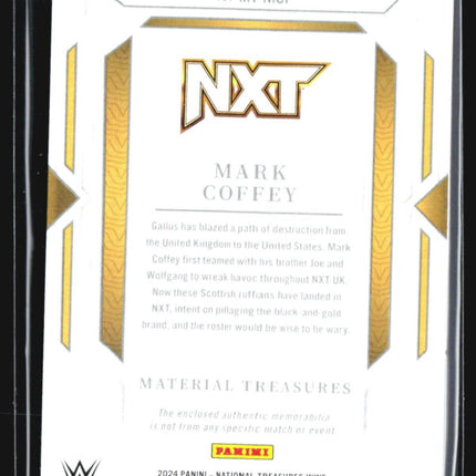 2024 Panini National Treasures WWE Mark Coffey  Relic /99