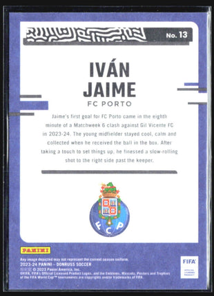 2023-24 Panini Donruss The Rookies Ivan Jaime #13