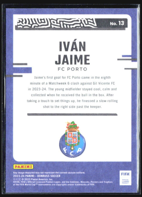 2023-24 Panini Donruss The Rookies Ivan Jaime #13