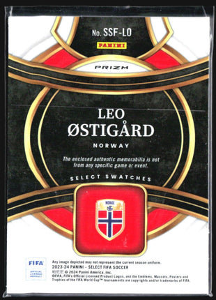 2023-24 Panini Select Leo Ostigard Jersey Relic #SSF-LO
