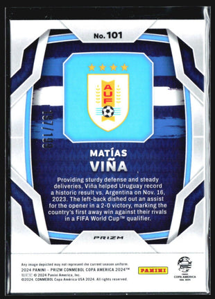 2024 Panini Prizm Matias Vina Red /199 #101