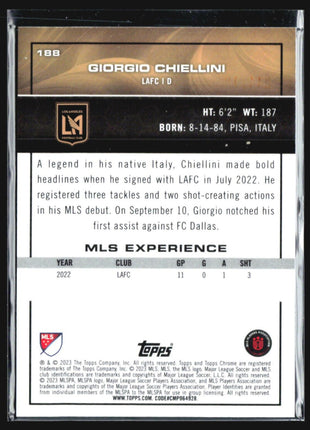 2023-24 Topps Chrome Giorgio Chiellini Blue Speckle /199 #188
