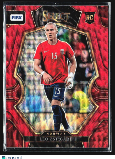 2022-23 Panini Select Leo Ostigard Rc Red Wave Mezzanine #162
