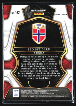 2022-23 Panini Select Leo Ostigard Rc Red Wave Mezzanine #162