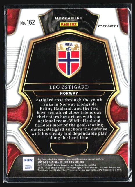 2022-23 Panini Select Leo Ostigard Rc Red Wave Mezzanine #162