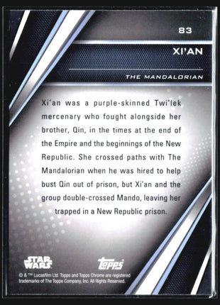 2023 Topps Chrome Black Star Wars Xi'an #83