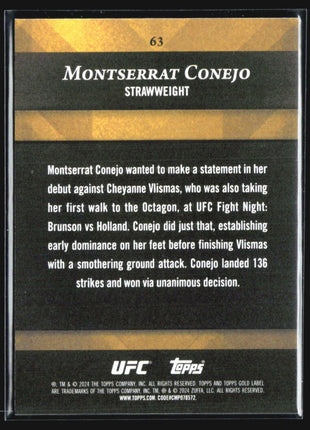 2024 Topps UFC Gold Label Motserrat Conejo Class 2 Rc #63
