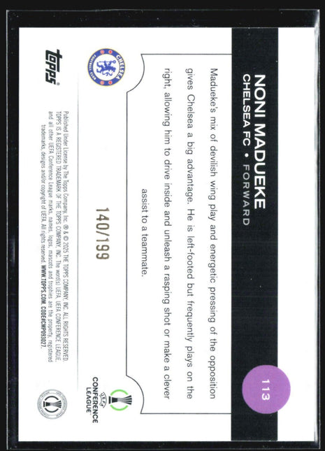 2022-23 Topps Merlin UEFA Club Competitions - #40 Noni Madueke /199