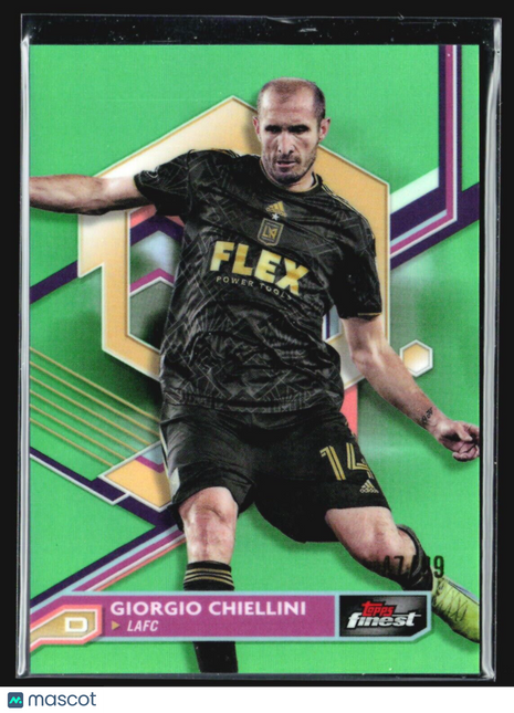 2023 Topps Finest MLS - #25 Giorgio Chiellini Green Refractor /99