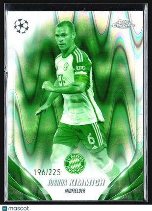 2023-24 Topps Chrome Joshua Kimmich Green Wave /225 #72