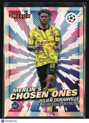 2023-24 Topps Merlin Merlin's Chosen One #MC-7 Julien Duranville (RC)
