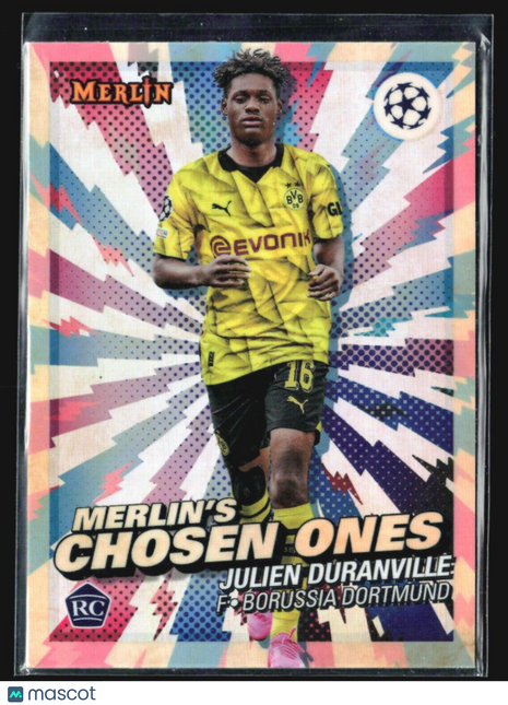 2023-24 Topps Merlin Merlin's Chosen One #MC-7 Julien Duranville (RC)